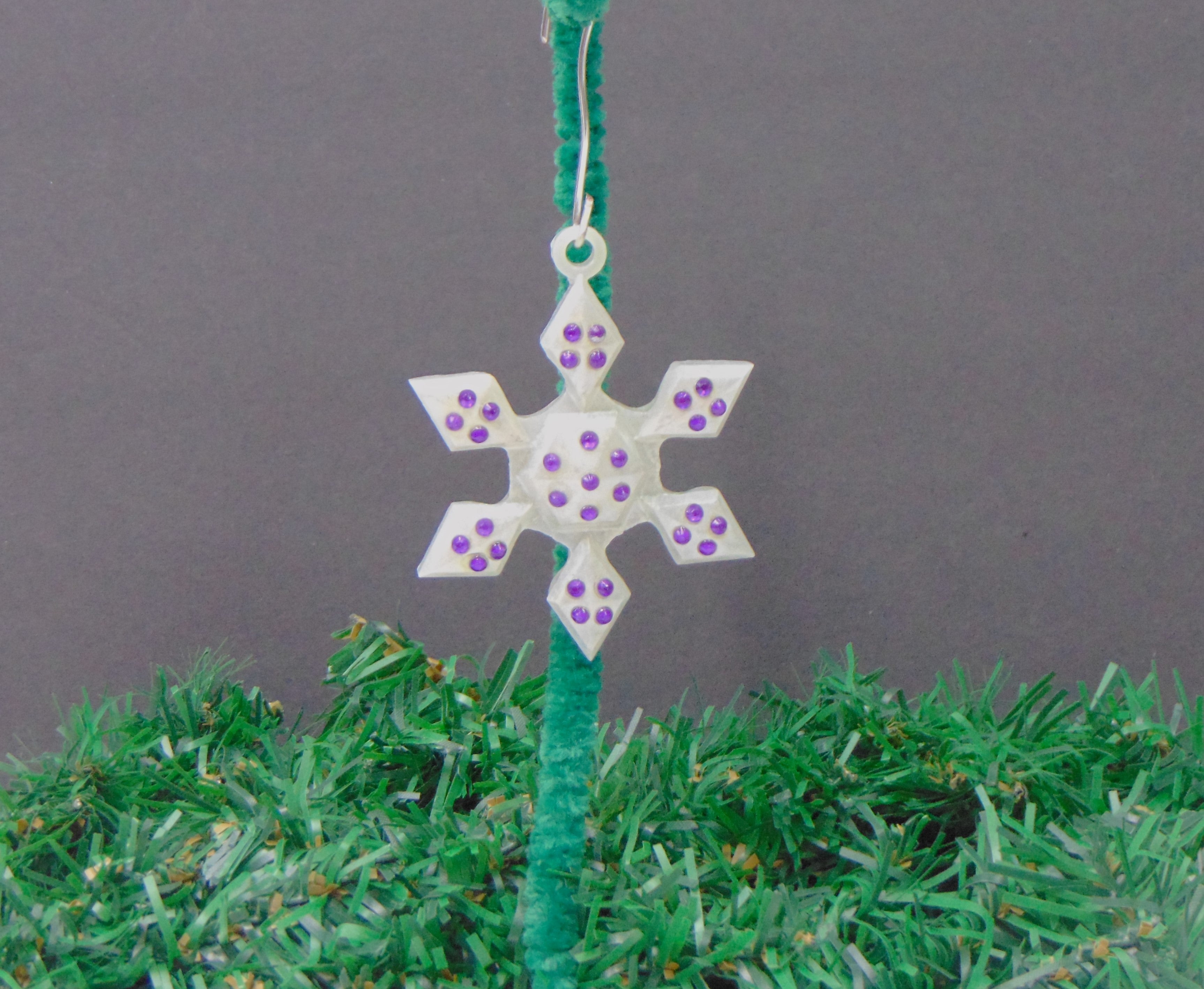 EO-21 White & Purple Snowflake